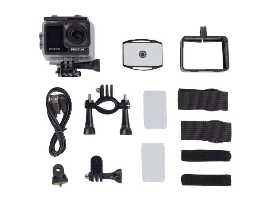 Action camera a doppio schermo da 4K Prixton DV670