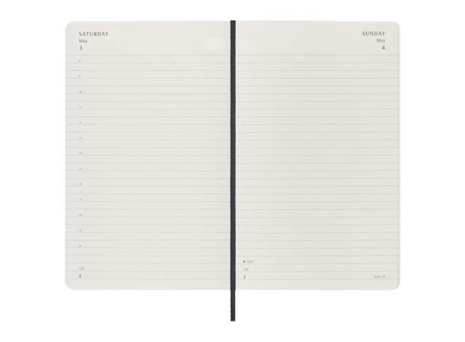 Agenda giornaliera 12 mesi con copertina morbida Moleskine
