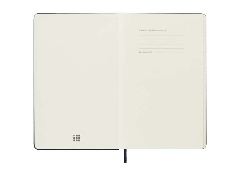 Agenda settimanale 12 mesi formato L con copertina rigida Moleskine