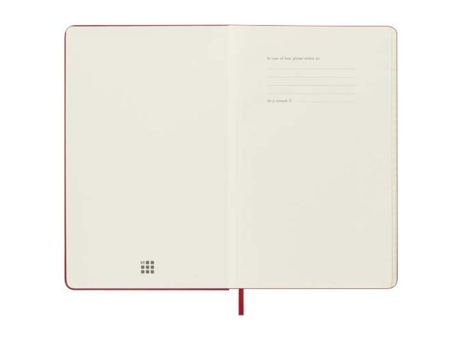 Agenda settimanale 12 mesi formato L con copertina rigida Moleskine