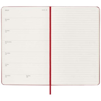 Agenda settimanale 12 mesi formato L con copertina rigida Moleskine