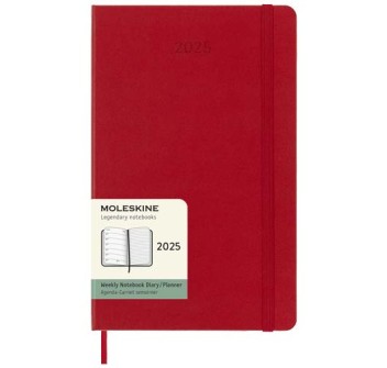 Agenda settimanale 12 mesi formato L con copertina rigida Moleskine