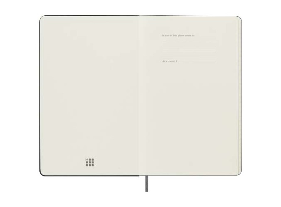 Agenda settimanale formato L con copertina rigida e senza data Moleskine