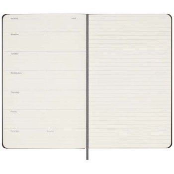 Agenda settimanale formato L con copertina rigida e senza data Moleskine
