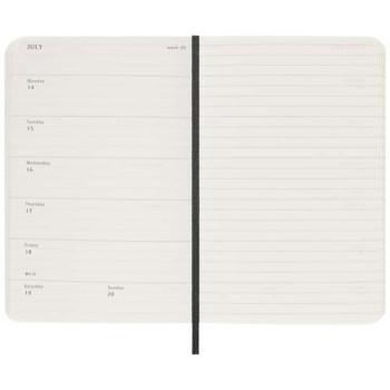 Agenda settimanale tascabile 12 mesi con copertina morbida Moleskine