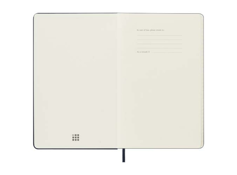 Agenda verticale 12 mesi formato L con copertina rigida Moleskine