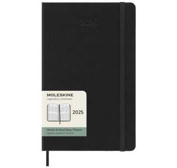 Agenda verticale 12 mesi formato L con copertina rigida Moleskine
