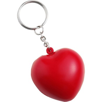 Antistress cuore con portachiavi, in PU Lilou
