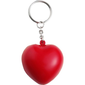 Antistress cuore con portachiavi, in PU Lilou