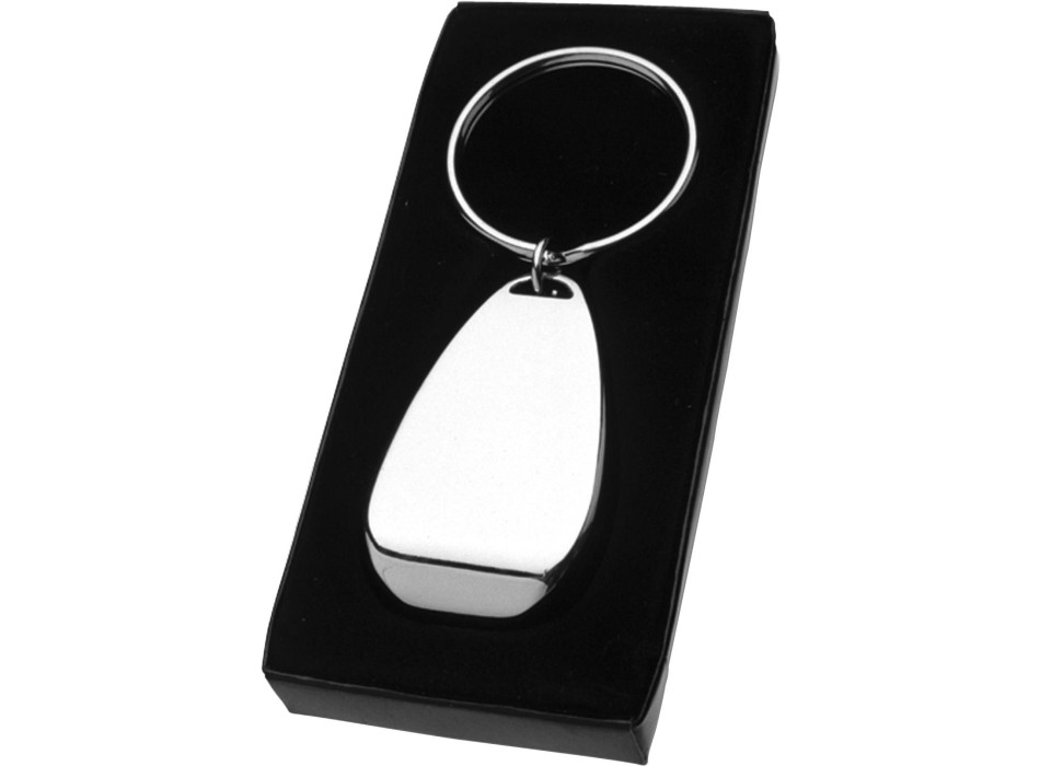 Apribottiglia-portachiavi in metallo Alma