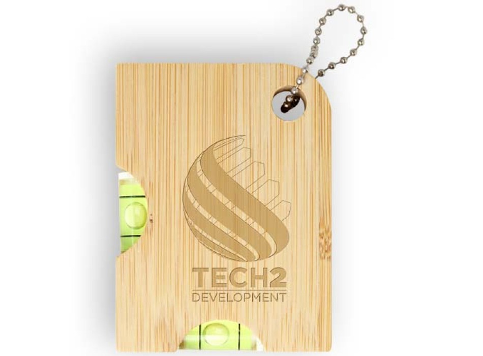 Apribottiglie in bambù con livella Levo 