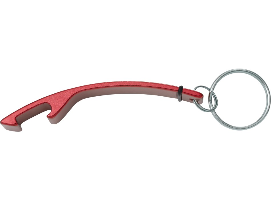 Apribottiglie-portachiavi, in alluminio Amani