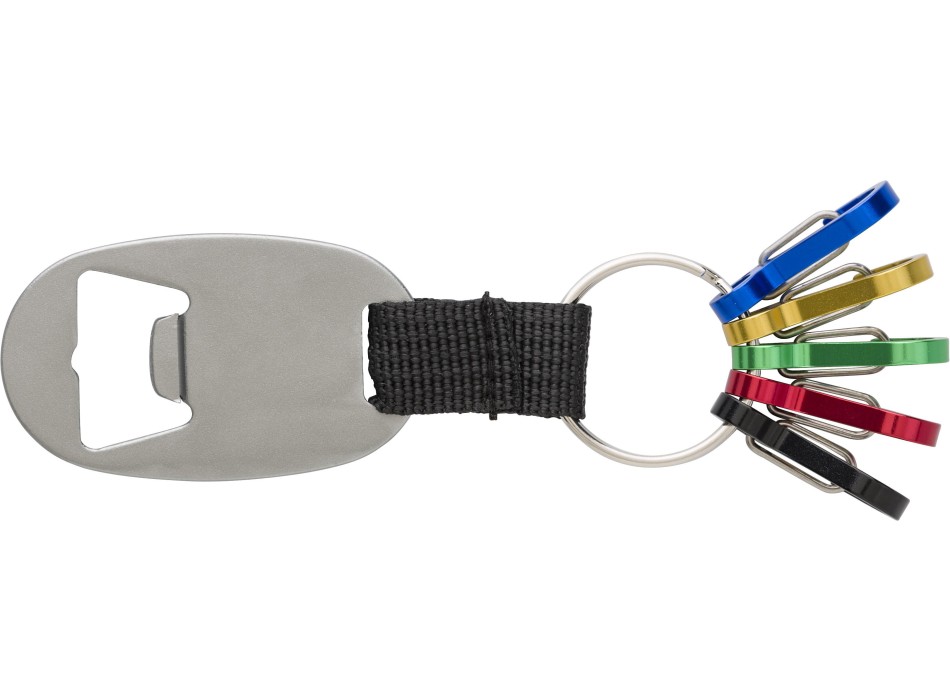 Apribottiglie-portachiavi, in alluminio Courtney