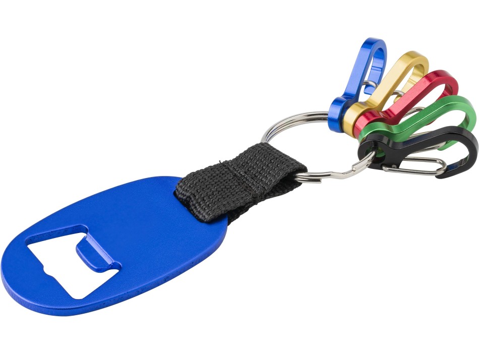 Apribottiglie-portachiavi, in alluminio Courtney