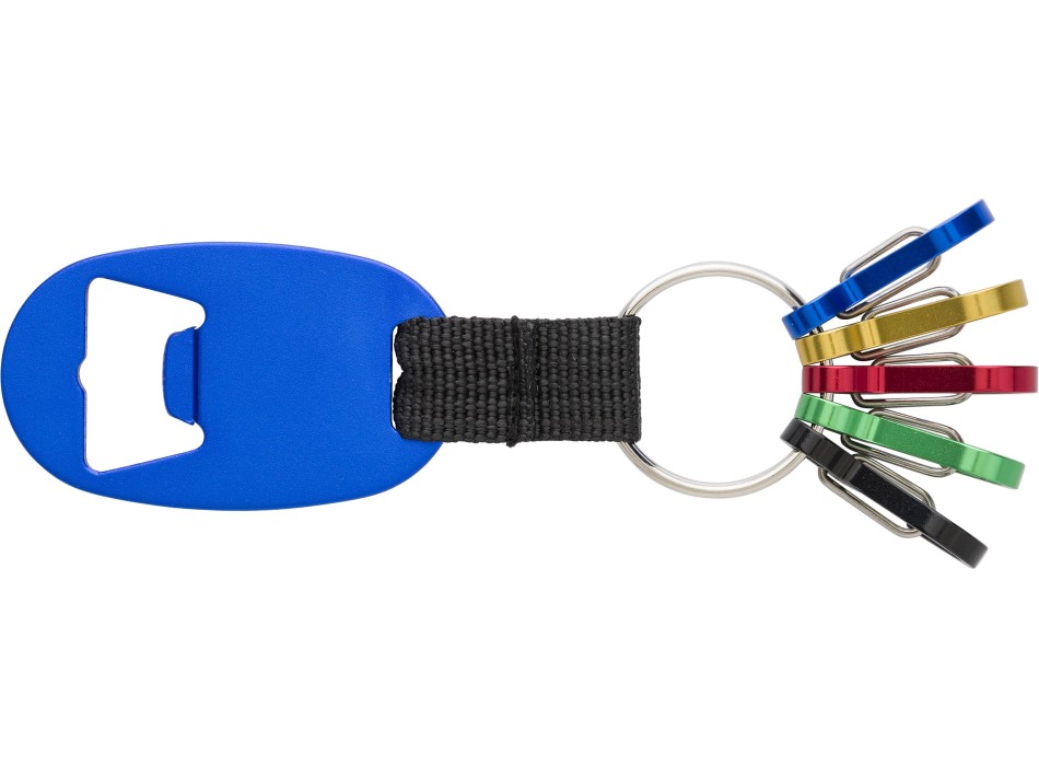 Apribottiglie-portachiavi, in alluminio Courtney