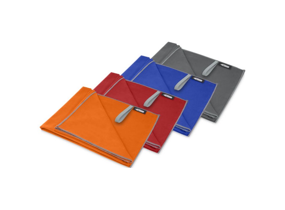 Asciugamano Pieter ultra leggero e ad asciugatura rapida in PET riciclato 130 x 80 cm