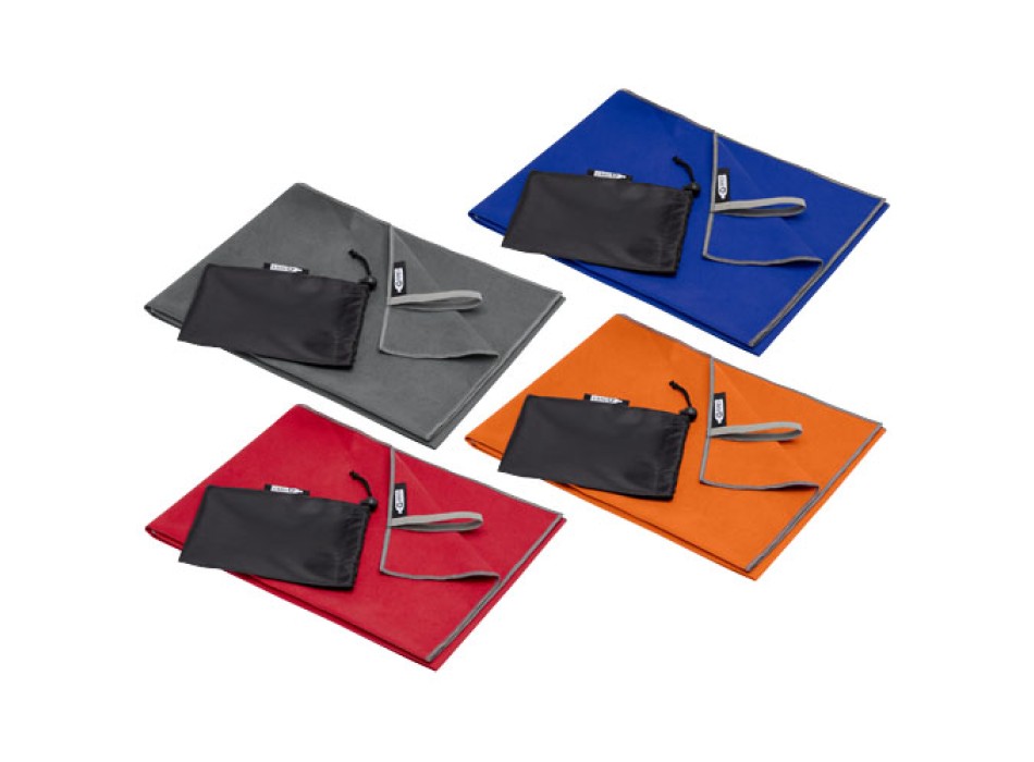 Asciugamano ultraleggero ad asciugatura rapida certificato GRS 50 x 100 cm Pieter