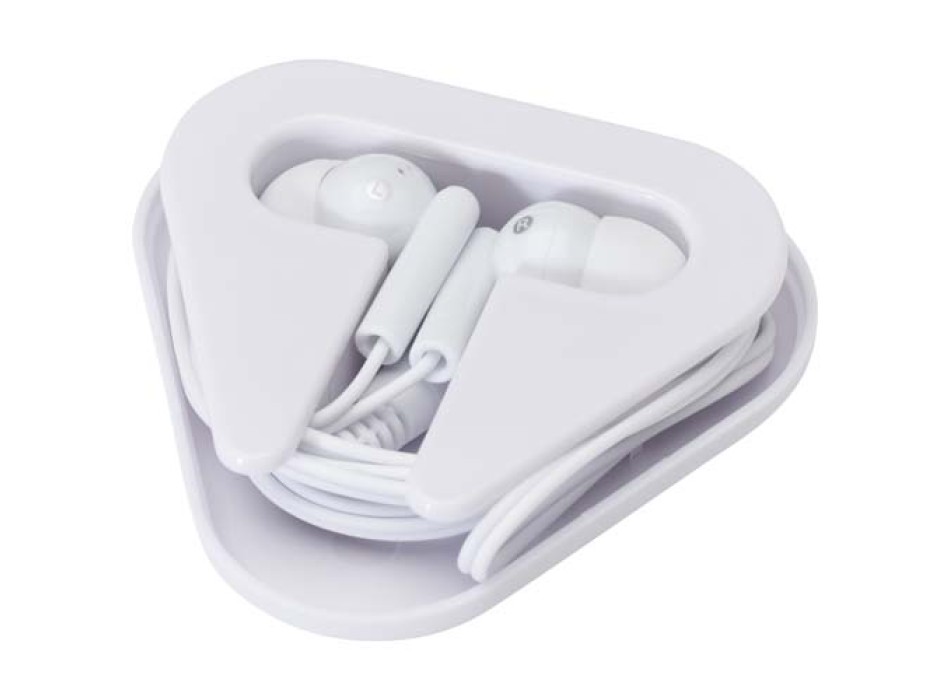 Auricolari con astuccio in plastica riciclata Rebel