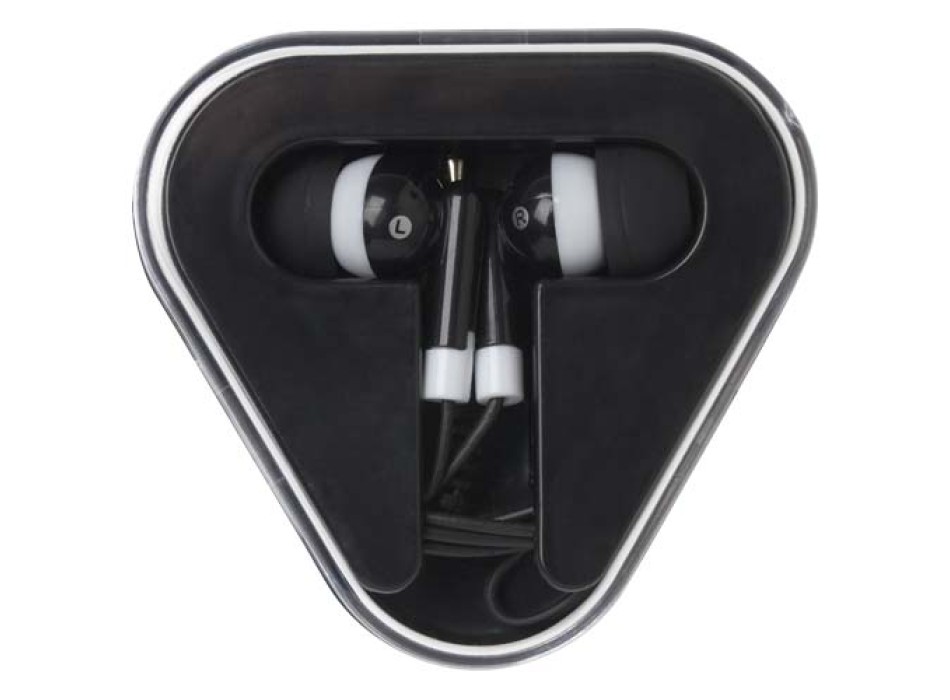 Auricolari con astuccio in plastica riciclata Rebel