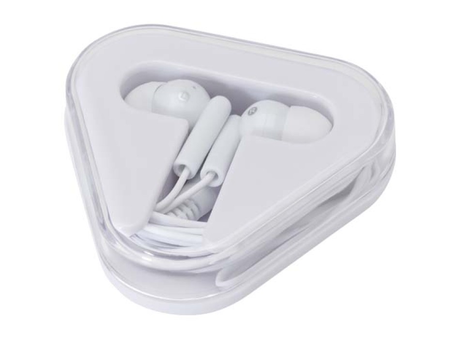 Auricolari con astuccio in plastica riciclata Rebel