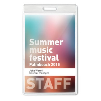 BADGO - Porta badge trasparente 7,5x12