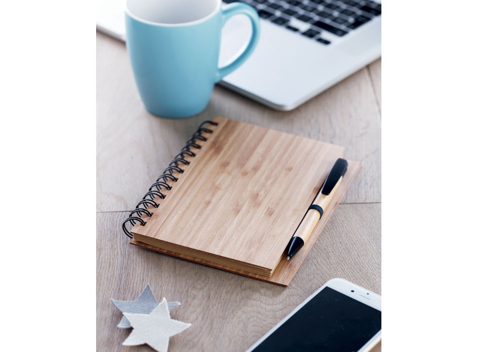 BAMBLOC - Notebook in bamboo con penna