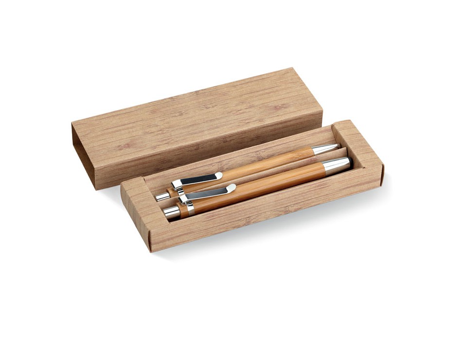 BAMBOOSET - Set penna e matita in bambu