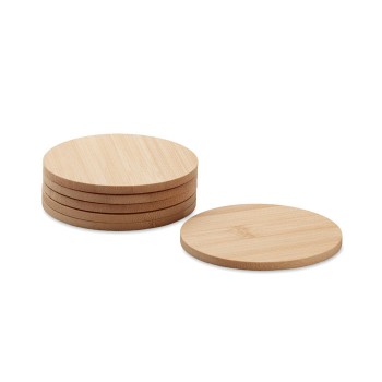 BAYIN SET - Set di 6 sottobicchieri di bamb