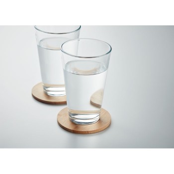 BAYIN SET - Set di 6 sottobicchieri di bamb