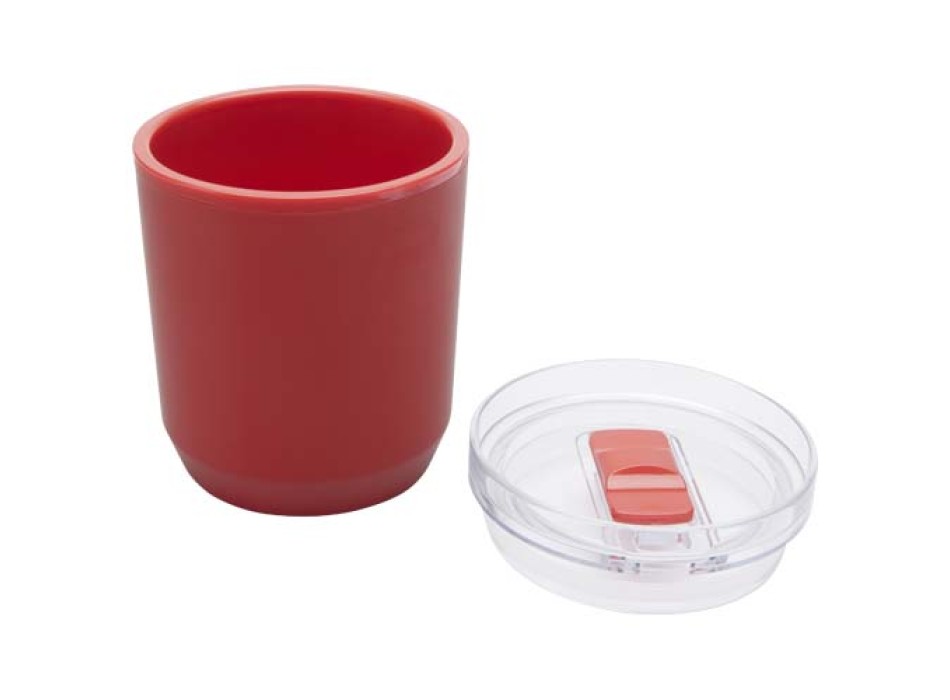 Bicchiere a doppia parete in plastica riciclata da 180 ml Hudson