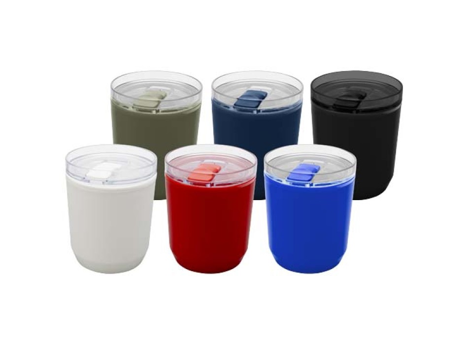 Bicchiere a doppia parete in plastica riciclata da 180 ml Hudson