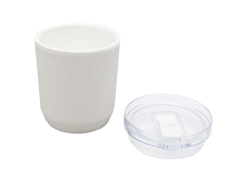 Bicchiere a doppia parete in plastica riciclata da 180 ml Hudson