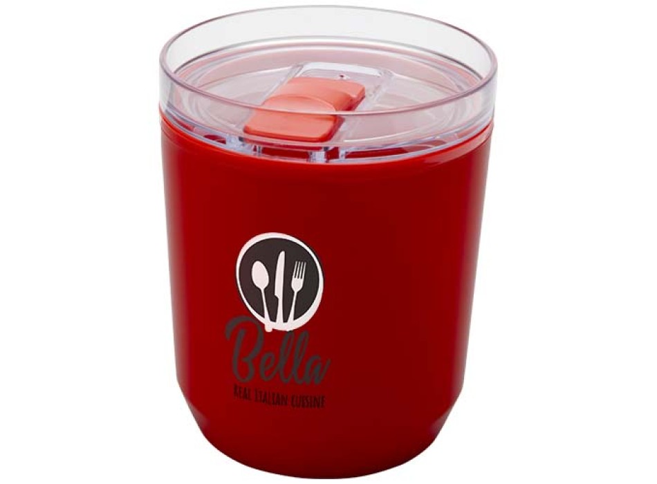 Bicchiere a doppia parete in plastica riciclata da 180 ml Hudson