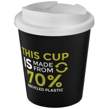 Bicchiere Americano® Espresso Eco da 250 ml in materiale riciclato con coperchio a prova di perdita