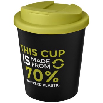 Bicchiere Americano® Espresso Eco da 250 ml in materiale riciclato con coperchio a prova di perdita
