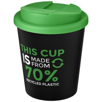 Bicchiere Americano® Espresso Eco da 250 ml in materiale riciclato con coperchio a prova di perdita