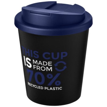 Bicchiere Americano® Espresso Eco da 250 ml in materiale riciclato con coperchio a prova di perdita