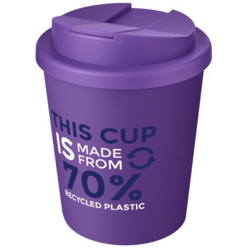 Bicchiere Americano® Espresso Eco da 250 ml in materiale riciclato con coperchio a prova di perdita