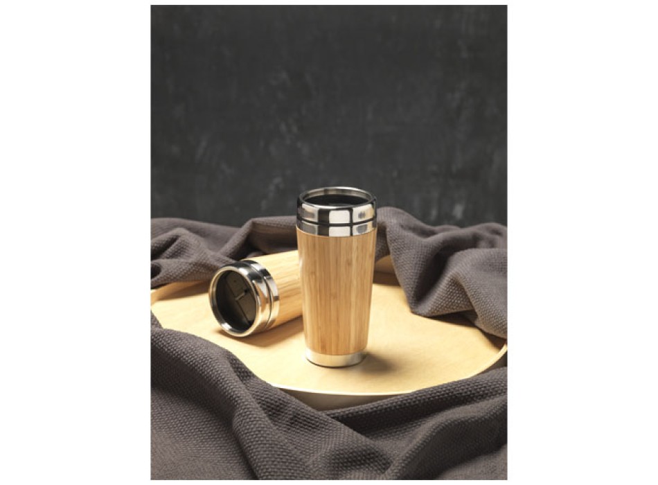 Bicchiere Bambus da 450 ml con esterno in bambù