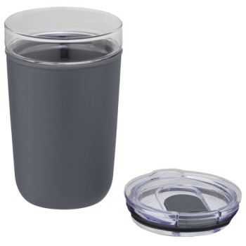 Bicchiere Bello da 420 ml in vetro con parete esterna in plastica riciclata