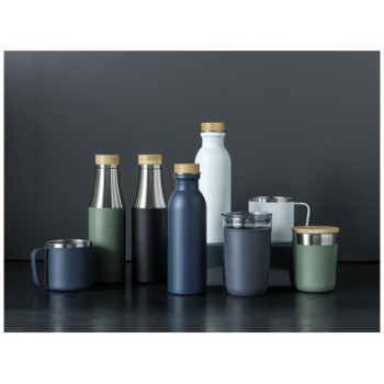 Bicchiere Bello da 420 ml in vetro con parete esterna in plastica riciclata