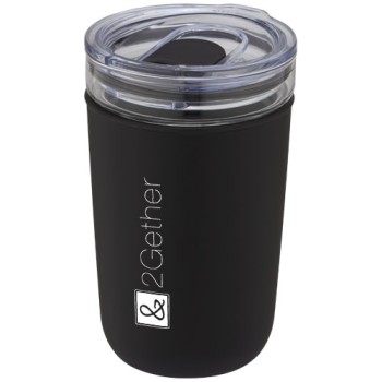 Bicchiere Bello da 420 ml in vetro con parete esterna in plastica riciclata
