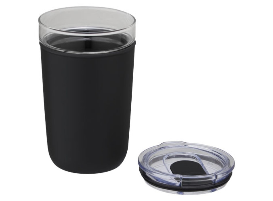 Bicchiere Bello da 420 ml in vetro con parete esterna in plastica riciclata