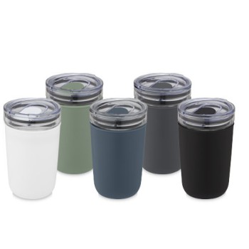 Bicchiere Bello da 420 ml in vetro con parete esterna in plastica riciclata