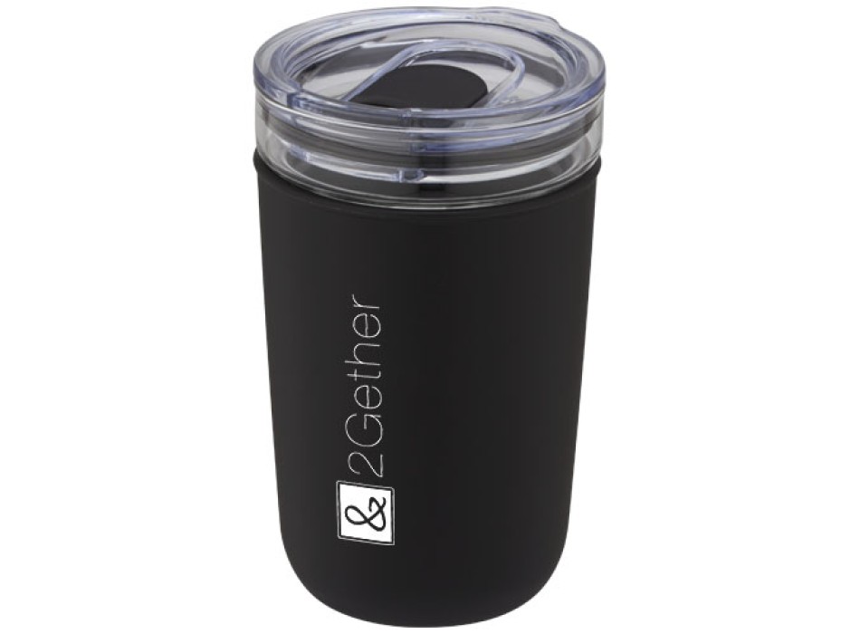 Bicchiere Bello da 420 ml in vetro con parete esterna in plastica riciclata