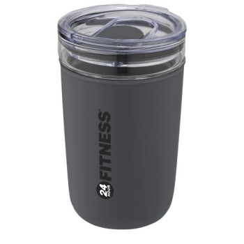 Bicchiere Bello da 420 ml in vetro con parete esterna in plastica riciclata