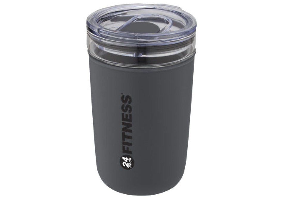 Bicchiere Bello da 420 ml in vetro con parete esterna in plastica riciclata