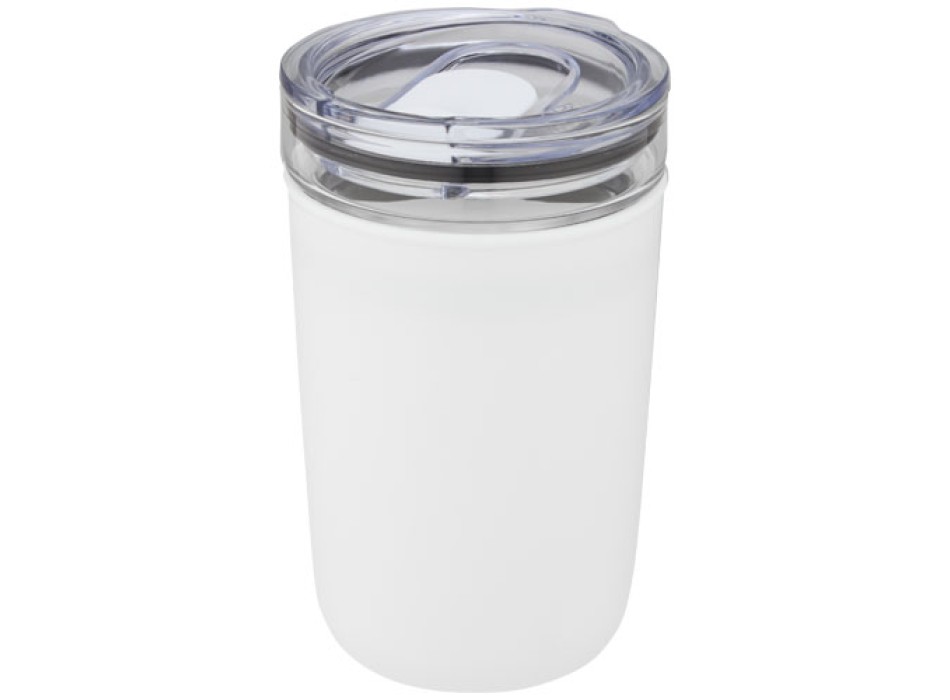 Bicchiere Bello da 420 ml in vetro con parete esterna in plastica riciclata