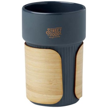 Bicchiere con custodia in bambù da 340 ml Fika