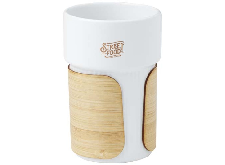 Bicchiere con custodia in bambù da 340 ml Fika